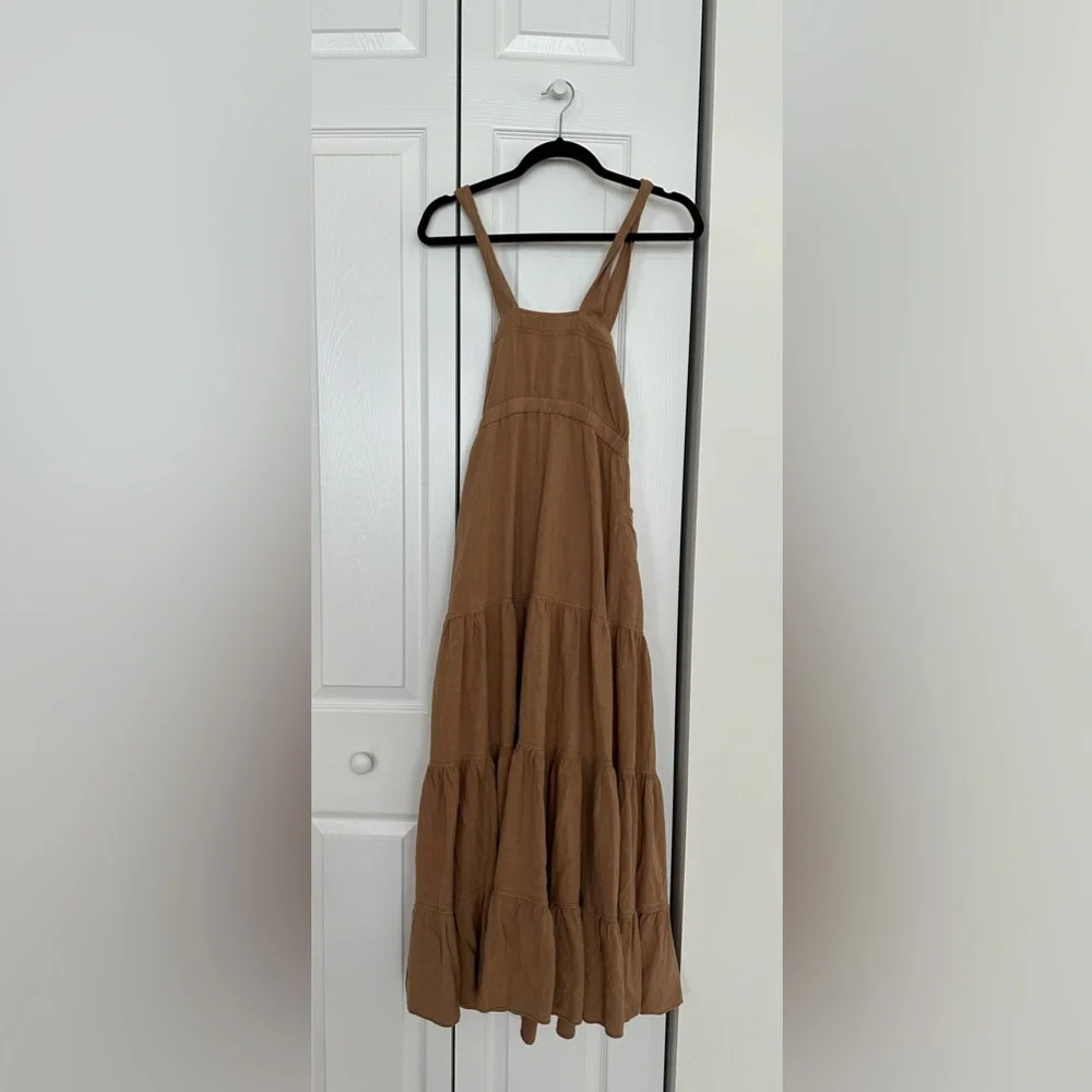 FREE PEOPLE CATCH THE BREEZE DRESS IN AMBER WAVES SIZE SMALL - Picture 11 of 16